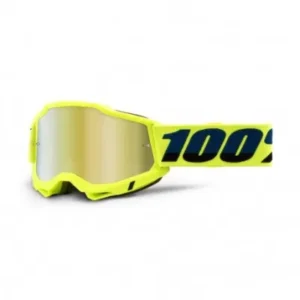 Gafas 100% ACCURI 2 amarillo / oro con cristal espejo