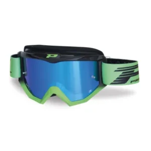 Gafas PROGRIP 3201FL-138 negro verde fluorescente cristal azul espejo