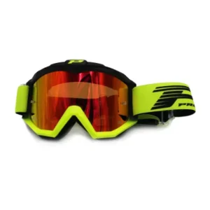 Gafas PROGRIP 3201FL-194 negro amarillo fluorescente cristal naranja espejo