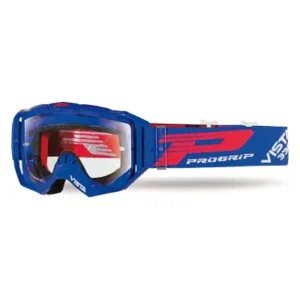 Gafas PROGRIP 3303-104 azules + cristal transparente + tear-off