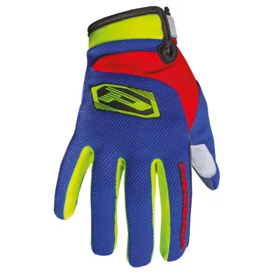 Guantes cross PROGRIP AIRTECH infantil Amarillo Flúor Azul Eléctrico Rojo PZ4009-341INFANTIL.S
