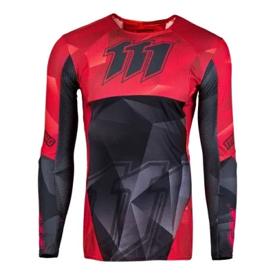 Jersey 111Racing HELL RED 111.1 rojo y negro 2-0262-704-9749.XS