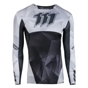Jersey 111Racing RAZOR BLACK 111.1 blanco y negro 2-0262-704-9751.XXS