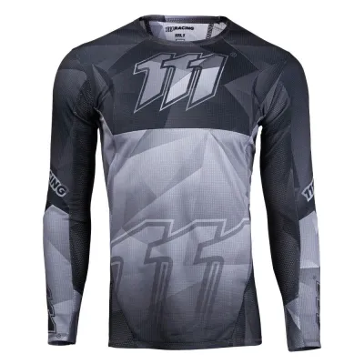 Jersey 111Racing THUNDER GRAY 111.1 gris y negro 2-0262-704-9762.S