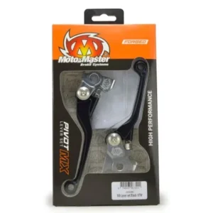 Juego de manetas de freno y embrague forjadas reversibles MOTOMASTER negras HUSQVARNA KTM (BOMBA MAGURA)