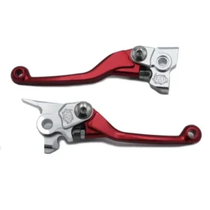 Juego de manetas de freno y embrague forjadas reversibles MOTOMASTER rojas Honda CRF 250 07-... 450 17-20