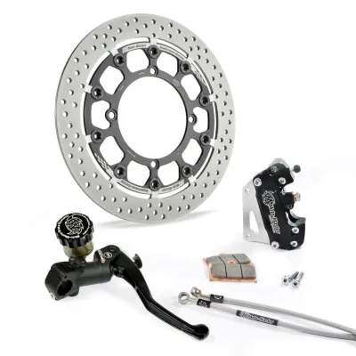 Kit de freno delantero floreado flotante 320mm SUPERMOTO RACING MOTOMASTER TM RACING 125 144 250 300 450 530