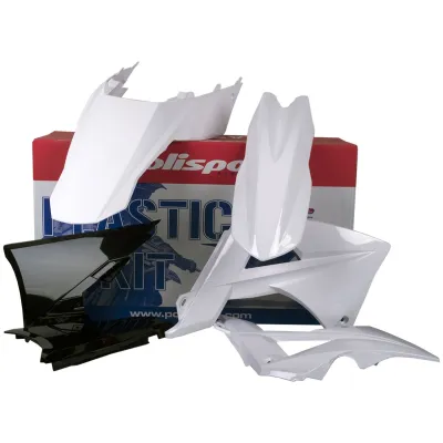 Kit de plástica Polisport GASGAS EC-E 200 EC 450FSE 2011 Blanco Negro Blanco