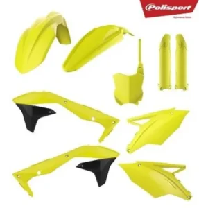 Kit de plástica Polisport KAWASAKI KX 450F 16-18 Amarillo Flúor