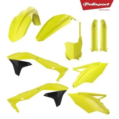 Kit de plástica Polisport KAWASAKI KX 450F 16-18 Amarillo Flúor