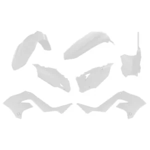 Kit de plástica Polisport RESTYLING KAWASAKI KX 125 250 01-08 estilo KX 450 2022 Blanco