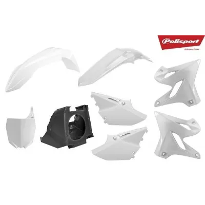Kit de plástica Polisport RESTYLING YAMAHA YZ 125 250 02-14 estilo 2021 Blanco