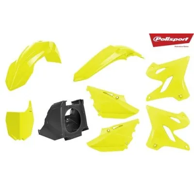 Kit de plástica Polisport RESTYLING YAMAHA YZ 125 250 02-21 estilo 2021 Amarillo Fluor