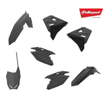 Kit de plástica Polisport SUZUKI RESTYLING RM 125 250 01-08 estilo RMZ 450 2022 Gris