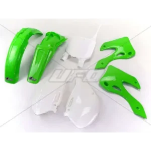 Kit de Plástica UFO OEM Color Green / Blanco Kawasaki KX125 / 250 KAKIT200@999