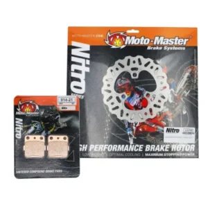 Kit pastillas de freno delanteras + discos de freno delanteros floreados NITRO SERIES MOTOMASTER TRX 400 99-09
