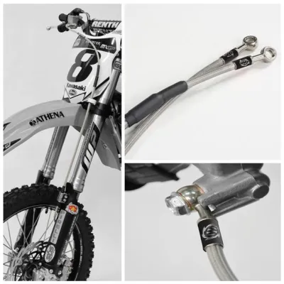 Latiguillo freno delantero medida original MOTOMASTER Honda CR 125 92-01 CR 250 92-01 CR 500 92-01