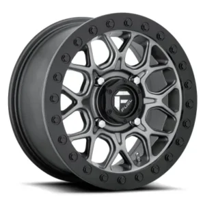 Llanta reforzada con beadlock FUEL TECH Mate Antracita 15x7 +38mm 4x137 Can Am x3