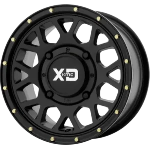 Llanta reforzada KMC XS135 Negro Satinado 14x7 +38mm 4x156 POLARIS UTV YAMAHA YXZ 1000 2020