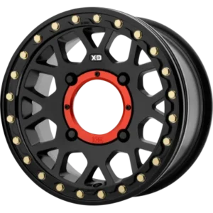 Llanta reforzada KMC XS235 Grenade Beadlock negra 4/156 +10mm POLARIS UTV YAMAHA YXZ 1000 2020
