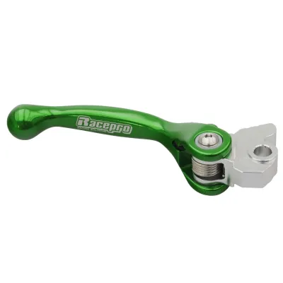 Maneta de freno reversible forjada verde Racepro Kawasaki Suzuki Yamaha