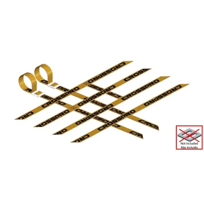 Pack 2 cintas parrillas universales 4x2x4 AMARILLAS super reforzadas CROSSPRO
