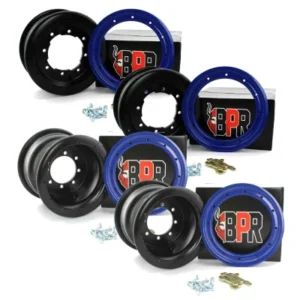 Pack llantas BPR 2x10" 2x9" beadlock aluminio azul