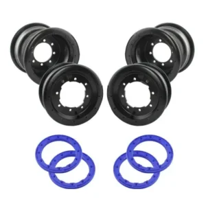 Pack llantas BPR policarbonato 2x10" 2x9" con beadlock BPR azul