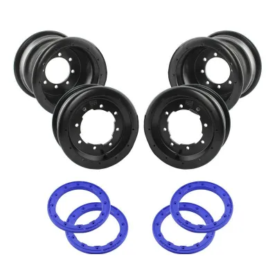 Pack llantas BPR policarbonato 2x10" 2x9" con beadlock BPR azul