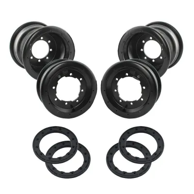 Pack llantas BPR policarbonato 2x10" 2x9" con beadlock BPR negro