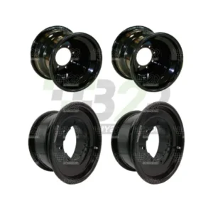Pack llantas BPR Reforzadas NEGRAS 2U 10X5 + 2U 9X8