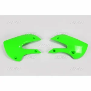 Paneles laterales radiador UFO verde Kawasaki KX65/KLX110 KA03733026