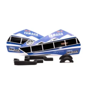 Paramanos M3S Yamaha azul y blanco con soportes plásticos manillar incluidos