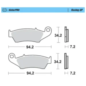 Pastillas de freno delanteras RACING GP SERIES MOTOMASTER 093412 BETA HONDA KAWASAKI SUZUKI GASGAS YAMAHA RIEJU FANTIC