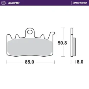 Pastillas de freno delantero MOTOMASTER trail-turismo ROADPRO CARBON SERIES 408006 TRIUMPH DUCATI BMW F 800 900 R 1200 1250