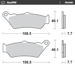 Pastillas de freno delantero MOTOMASTER trail-turismo ROADPRO SERIES 403304 BMW F 650 700 750 800 850 KTM 950 990 YAMAHA XT 660