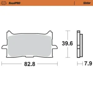 Pastillas de freno delantero MOTOMASTER trail-turismo ROADPRO SERIES 412701 HONDA CRF 1000 1100 X-ADV 750 17-...