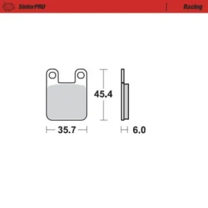 Pastillas de freno delantero/trasero MOTOMASTER RACING SERIES DELANTEROTRASERO 090511 BETA GASGAS KTM MONTESA SHERCO BENELLI APRILIA DERBI