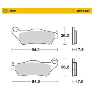 Pastillas de freno del/tras NITRO SPORT SERIES MOTOMASTER DELTRAS 093022 SINTERIZADAS GASGAS HUSABERG HUSQVARNA KTM SHERCO TM YAMAHA