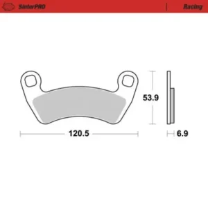 Pastillas de freno traseras MOTOMASTER RACING SERIES 081911 Polaris RZR Pro XP 1000 RZR XP 1000 Turbo S