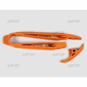 Patín de basculante + Almohadilla de cadena UFO naranja KTM KT03096127