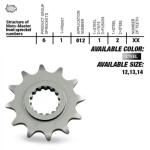 Piñon de ataque MOTOMASTER NITRO KTM BETA HUSABERG 09-14 HUSQVARNA 14-... GASGAS 21-...