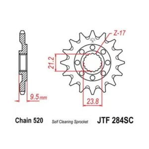 Piñón JTF284 HONDA TRX 450 R ER JTF28415