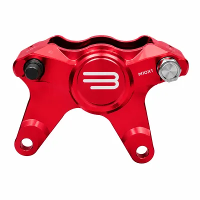 Pinza de Freno delantera derecha roja BERINGER 2 pistones Ø32 AEROTEC