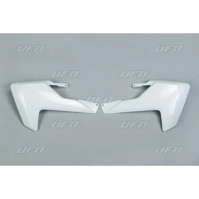 Plásticos laterales de radiador UFO blanco Husqvarna TC85 HU03384041