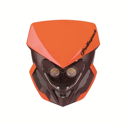 Portafaros Polisport LOOKOS EVO LED Naranja Negro