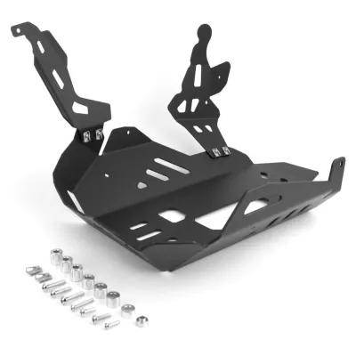 Protector de carter trail aluminio negro texturado Honda VRF 1200 X CROSS TOURER 2012-2015