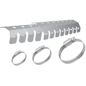 Protector de escape 2t universal aluminio CROSSPRO plata texturado