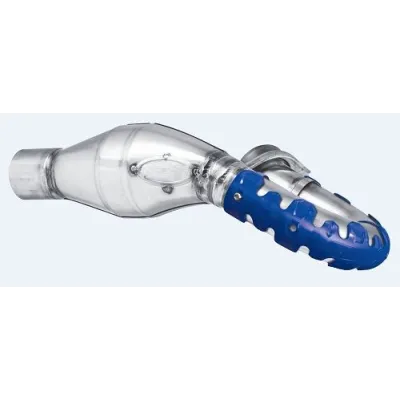 Protector de escape Polisport 4T Armadillo versión corto Azul