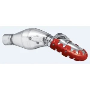 Protector de escape Polisport 4T Armadillo versión corto Rojo
